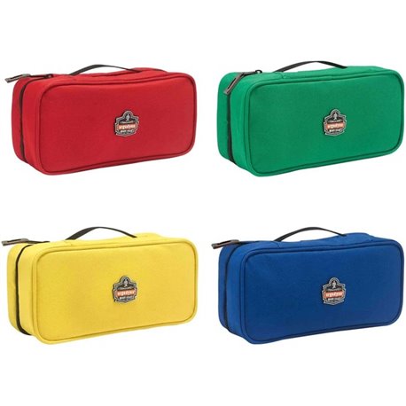 Ergodyne Arsenal 5875K Carrying Case Tools - Yellow, Green, Blue, Red - Water Resistant Back - 600D Polyester Body - 3.5" Height