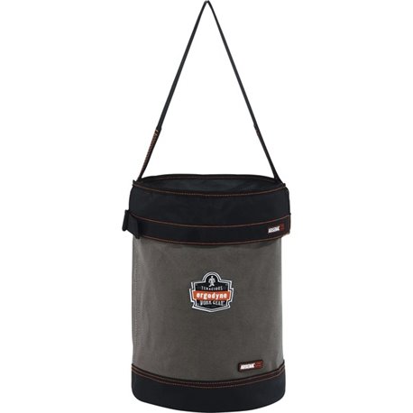 Arsenal 5930T Bucket - Reinforced, Handle, Pocket, Durable, Storm Drain - 14" - Plastic, Nylon, Nickel Plated, Synthetic Leather