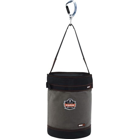 Arsenal 5940T Bucket - Reinforced, Handle, Pocket, Durable, Storm Drain - 14" - Plastic, Nylon, Nickel Plated, Synthetic Leather