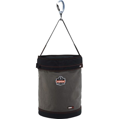 Arsenal 5945T Bucket - Reinforced, Handle, Pocket, Durable, Storm Drain - 17.5" - Plastic, Nylon, Nickel Plated, Synthetic Leath