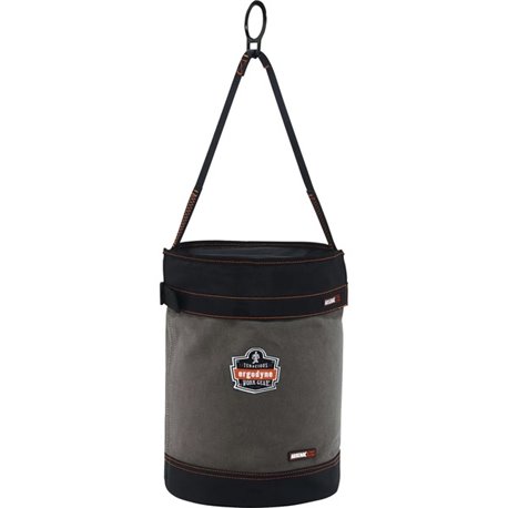 Arsenal 5960T Bucket - Reinforced, Handle, Pocket, Durable, Storm Drain - 14" - Plastic, Nylon, Nickel Plated, Synthetic Leather