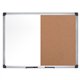 MasterVision Dry-erase Combo Board - 0.50" Height x 48" Width x 72" Depth - Natural Cork, Melamine Surface - Self-healing, Resil