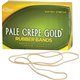 Alliance Rubber 21405 Pale Crepe Gold Rubber Bands - Size 117B - Approx. 300 Bands - 7" x 1/8" - Golden Crepe - 1 lb Box