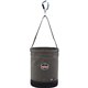 Arsenal 5940 Swiveling Carabiner Canvas Hoist Bucket - Reinforced, Handle, Pocket, Durable, Storm Drain - 14" - Plastic, Nylon, 