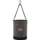 Arsenal 5960 Canvas Hoist Bucket with D-Rings - Reinforced, Handle, Pocket, Durable, Storm Drain - 14" - Plastic, Nylon, Nickel 