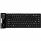 Adesso Antimicrobial Waterproof Flex Keyboard (Mini Size) - Cable Connectivity - USB Interface - 87 Key Media Player, Internet, 