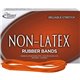 Alliance Rubber 37176 Non-Latex Rubber Bands - Size 117B - 1 lb. box contains approx. 250 bands - 7" x 1/8" - Orange