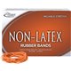 Alliance Rubber 37196 Non-Latex Rubber Bands - Size 19 - 1 lb. box contains approx. 1440 bands - 3 1/2" x 1/16" - Orange