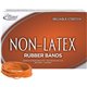 Alliance Rubber 37336 Non-Latex Rubber Bands - Size 33 - 1 lb. box contains approx. 720 bands - 3 1/2" x 1/8" - Orange