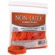 Alliance Rubber 37338 Non-Latex Rubber Bands - Size 33 - 1/4 lb. poly bag contains approx. 180 bands - 3 1/2" x 1/8" - Orange