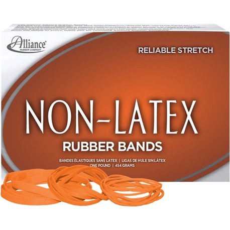 Alliance Rubber 37546 Non-Latex Rubber Bands - Assorted sizes (54) - 1 lb. assorted box - 19 (3 1/2" x 1/16"), 33 (3 1/2" x 1/8"