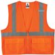 GloWear 8220Z Type R Class 2 Standard Mesh Vest - 4-Xtra Large/5-Xtra Large Size - Zipper Closure - Mesh Fabric, Polyester Mesh 