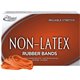 Alliance Rubber 37646 Non-Latex Rubber Bands - Size 64 - 1 lb. box contains approx. 380 bands - 3 1/2" x 1/4" - Orange