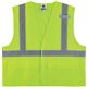 GloWear 8220HL Type R Class 2 Standard Mesh Vest - Small/Medium Size - Hook & Loop Closure - Mesh Fabric, Polyester Mesh - Lime 