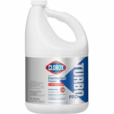 Clorox Turbo Pro Disinfectant Cleaner for Sprayer Devices - 121 fl oz (3.8 quart) - Fresh ScentBottle - 1 Each - Bleach-free, Ve