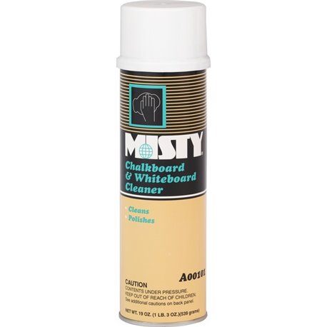 MISTY Chalkboard/Whiteboard Cleaner - For Whiteboard - 19 fl oz (0.6 quart) - Sassafrass Scent - 12 / Carton - Non Ammoniated, P