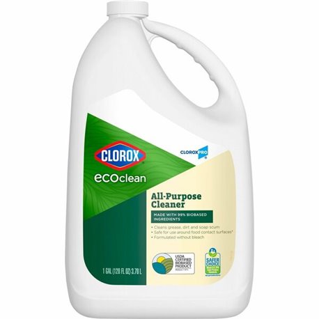 CloroxPro EcoClean All-Purpose Cleaner Refill - 128 fl oz (4 quart) - 1 Each - Bio-based, Paraben-free, Dye-free, Phthalate-free