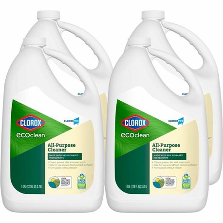 CloroxPro EcoClean All-Purpose Cleaner Refill - Ready-To-Use - 128 fl oz (4 quart) - 4 / Carton - Paraben-free, Dye-free, Phthal