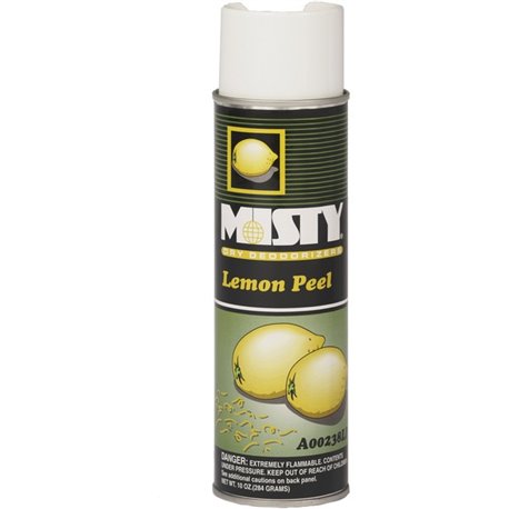 MISTY Handheld Scented Dry Deodorizer - Spray - 10 fl oz (0.3 quart) - Lemon - 12 / Carton - Odor Neutralizer, Ozone-safe