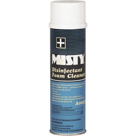 Amrep Disinfectant Foam Cleaner - Concentrate - 19 fl oz (0.6 quart) - Clean Scent - 12 / Carton - Disinfectant, Deodorize