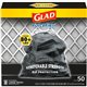 Glad ForceFlexPlus Drawstring Large Trash Bags - Large Size - 30 gal Capacity - 30" Width x 32.01" Length - 0.90 mil (23 Micron)