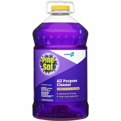 CloroxPro Pine-Sol All Purpose Cleaner - Concentrate - 144 fl oz (4.5 quart) - Lavender Clean Scent - 1 Each - Deodorize, Long L