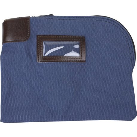 ControlTek Carrying Case Cash, Coin, Document, Check, Card - Blue - Moisture Resistant - Nylon Body x 8.5" Width x 11" Depth - 1