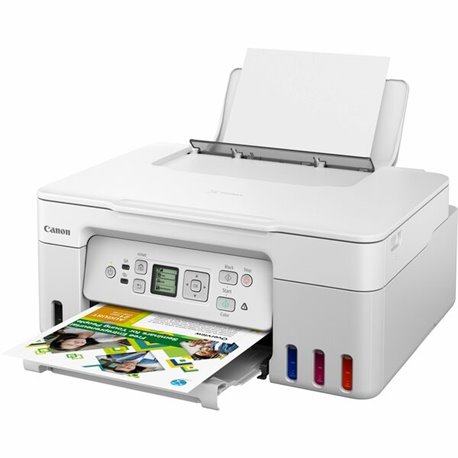 Canon PIXMA G3270 Wireless Inkjet Multifunction Printer - Color - White - Copier/Printer/Scanner - 4800 x 1200 dpi Print - Up to