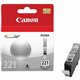 Canon CLI-221GY Original Ink Cartridge - Inkjet - 510 Pages - Gray - 1 Each