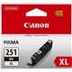 Canon CLI251XLBK Original Ink Cartridge - Inkjet - Black - 1 Each