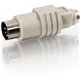C2G PS/2 Female to AT Male Keyboard Adapter - 1 Pack - 1 x 6-pin Mini-DIN (PS/2) Female - 1 x 5-pin DIN Male - Beige