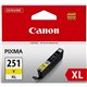 Canon CLI251XLY Original Ink Cartridge - Inkjet - Yellow - 1 Each