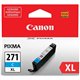 Canon CLI-271 Original Ink Cartridge - Inkjet - High Yield - Cyan - 1 Each