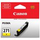 Canon CLI-271 Original Ink Cartridge - Inkjet - Standard Yield - Yellow - 1 Each