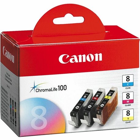 Canon CLI-8 Original Ink Cartridge - Inkjet - Cyan, Magenta, Yellow - 3 / Pack