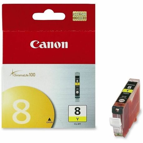 Canon CLI-8Y Original Ink Cartridge - Inkjet - Yellow - 1 Each