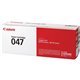 Canon 047 Original Laser Toner Cartridge - Black - 1 Each - 1600 Pages