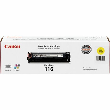 Canon 116 Original Toner Cartridge - Laser - 1500 Pages - Yellow - 1 Each