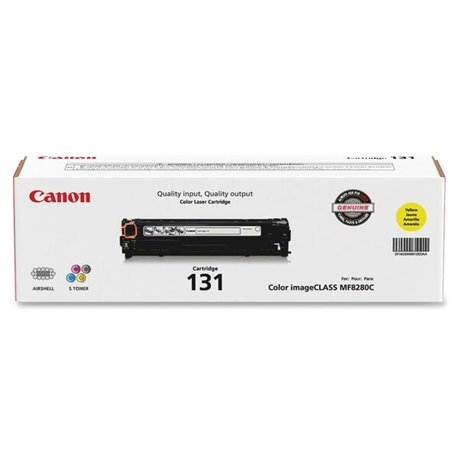 Canon 131 Original Toner Cartridge - Laser - 1500 Pages - Yellow - 1 Each