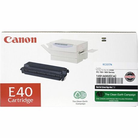 Canon E40 Original Toner Cartridge - Laser - 4000 Pages - Black - 1 Each