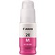 Canon GI-20 MegaTank Ink - Inkjet - Magenta - 1 Each