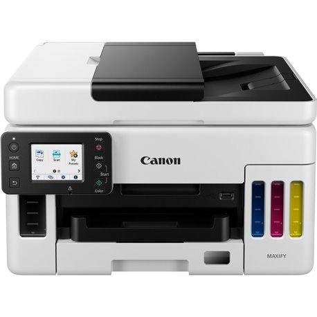 Canon MAXIFY GX6021 Wireless Inkjet Multifunction Printer - Color - White - Copier/Printer/Scanner - Color Scanner - Ethernet Et