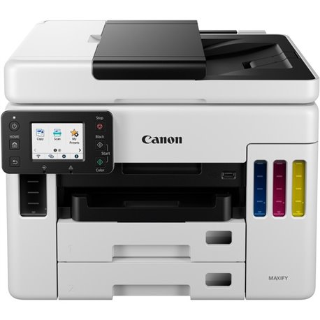 Canon MAXIFY GX7021 Wireless Inkjet Multifunction Printer - Color - White - Copier/Fax/Printer/Scanner - Color Scanner - Color F