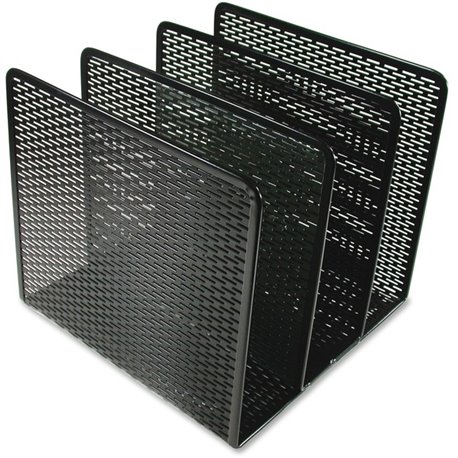 Artistic Urban Collection Punched Metal File Sorter - 3 Compartment(s) - 3" - 7.3" Height x 8" Width x 8" DepthDesktop - Heavy D