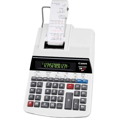 Canon MP41DHIII Heavy-duty Printing Calculator - Dual Color Print - Dot Matrix - 4.3 lps - Heavy Duty, Auto Power Off, Sign Chan