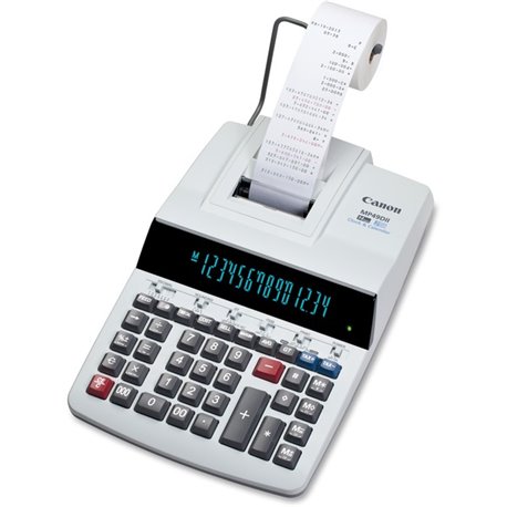 Canon MP49DII Desktop Printing Calculator - Dual Color Print - Dot Matrix - 4.8 lps - Heavy Duty, Extra Large Display, Auto Powe