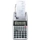 Canon P1DHV3 Compact Printing Calculator - Sign Change, Built-in Memory, Item Count, Clock, Calendar - 12 Digits - 1.6" x 3.9" x