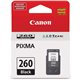 Canon PG-260 Original Inkjet Ink Cartridge - Black - 1 Each - Inkjet - 1 Each