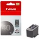 Canon PG-40 Ink Cartridge - Inkjet - Standard Yield - Black - 1 Each