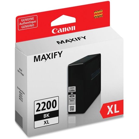 Canon PGI-2200XL Original Ink Cartridge - Inkjet - High Yield - 2500 Pages (Per Cartridge) - Black - 1 Each